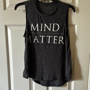 Grey Sleeveless Graphic Top women’s size medium